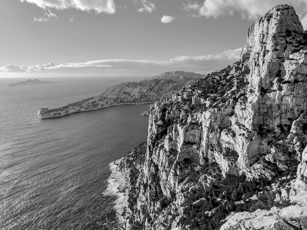 Vue Mer Le Panoramique Vieux-Port De Marseilles Frankrijk