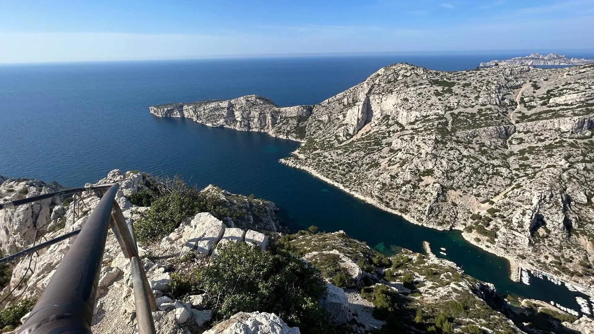 Vue Mer Le Panoramique Vieux-Port De Marseilles Frankrijk